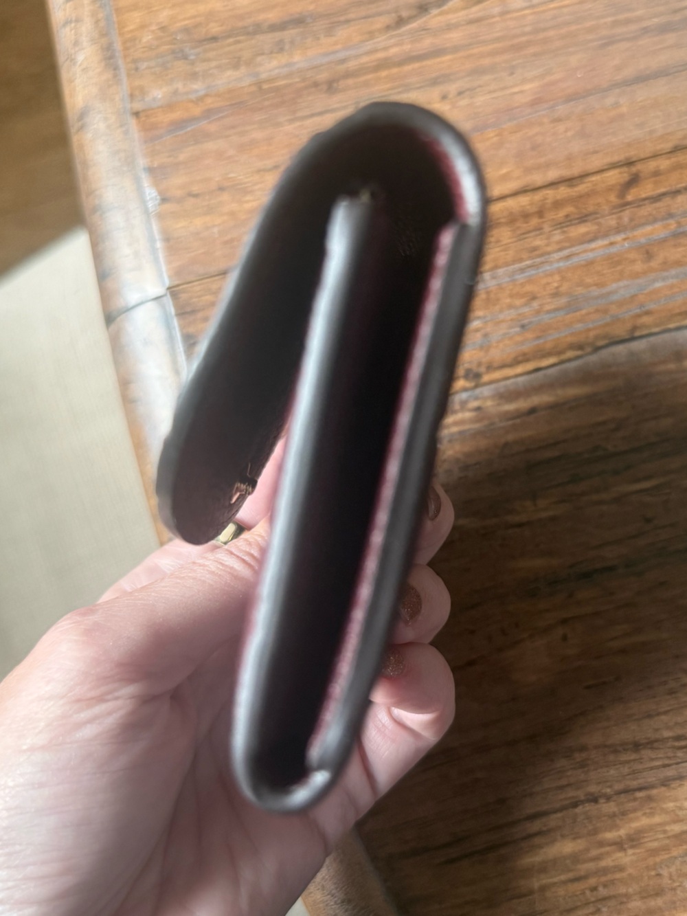 New Rare Louis Vuitton Rosalie Coin Purse in Empreinte Leather - Grenat Red SLG - Picture 6 of 10